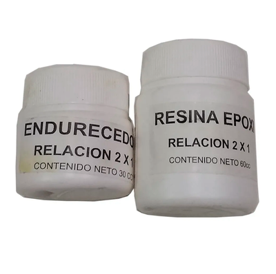 kit resina epoxi 2 componentes x 90 cc