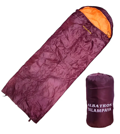 ALBATROS - Bolsa de dormir Talampaya 10°, 150gr con capucha cierre completo