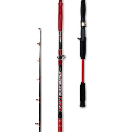 ALBATROS - CAÑA 180M 1T M/RED STORM 25LB MACIZA PARA ROTATIVO