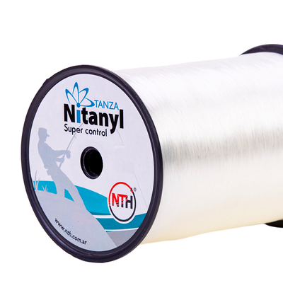 Tanza Nitanyl Bobina 1 KG - Natural 0,50 - Resistencia 16,00 Kg X 4130 Mts Aprox