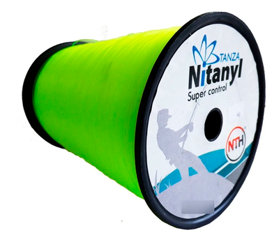 Tanza Nitanyl Bobina 1 KG - VERDE 0,30 - Resistencia 6,00 Kg X 11628 Mts Aprox