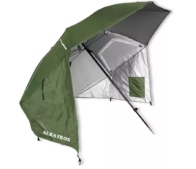 ALBATROS - SOMBRILLA CARPA PLAYERA REFORZADA 240MTS CON ROMPEVIENTOS Y ESTACA - 190T