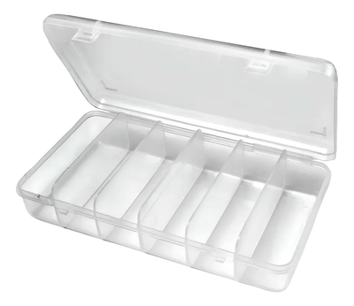 caja accesorio cristal 208 mm x 110 mm l 106, organizadora 6 divisiones