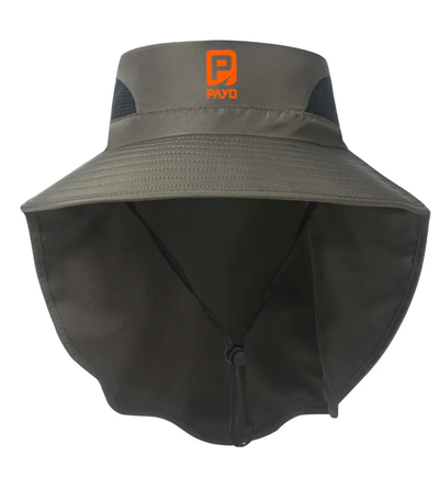 Gorro Payo Australiano Con Tapa Nuca Media Vicera verde militar