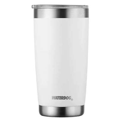 Waterdog - Contenedores - Vasos Doble Pared 500 cc Blanco  Acero AISI 304 - BORDA500WH