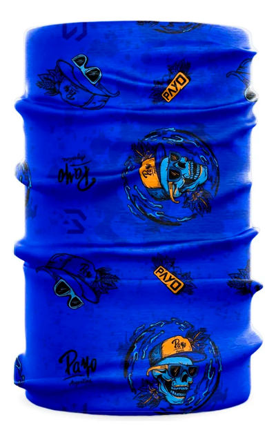 CUELLO PAYO BUFFER ESTAMPADO CALAVERA AZUL