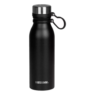Waterdog - Contenedores - Botellas Deportivas Acero Inoxidable 600 cc Negro - BUHO600BK