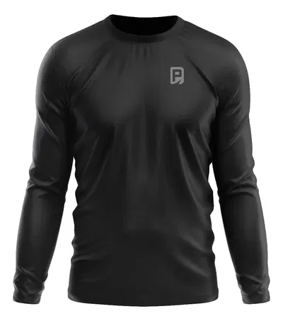 Remera Payo Termica 100% poliester UV Secado rapido Negra XL