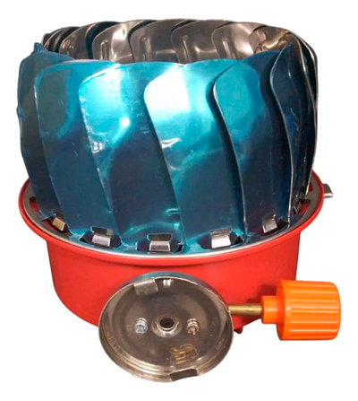 Xfish - Anafe mediano 203 cocina Rompe viento, CON 1 TUBO DE BUTANO