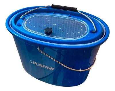 Surfish - Balde porta carnada 5 litos con rejilla