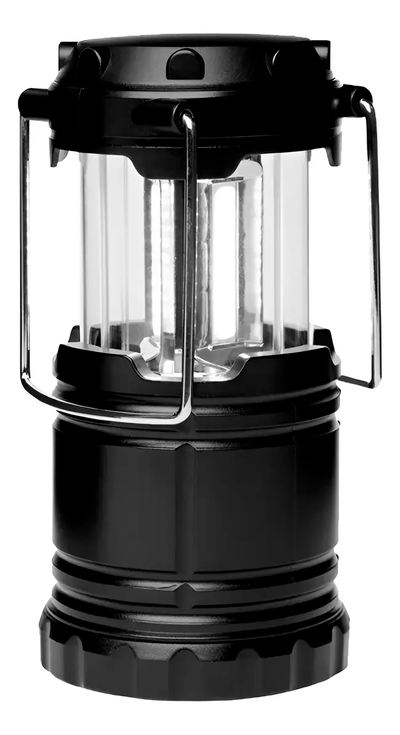 FAROL DE CAMPING PLEGABLE PARA 3 PILAS AA - COLOR NEGRO