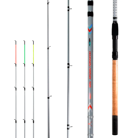 ALBATROS - Caña Odyssey Feeder 4,20mts en 3 tramos Pejerrey, con 3 puntas