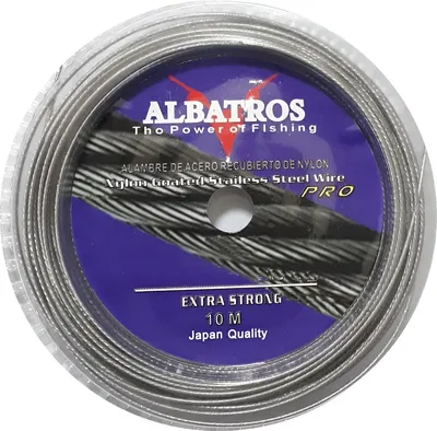 ALBATROS - CABLE DE ACERO GRIS X10 80LBS