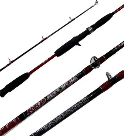 ALBATROS - CAÑA 180M 2T M/RED STORM 25LB MACIZA PARA ROTATIVO
