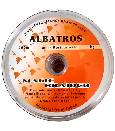 ALBATROS - MULTIFILAMENTOIFILAMENTO X100mts NARANJA 018MM MAGIC