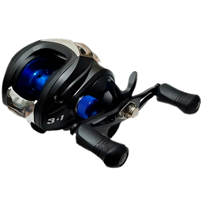 ALBATROS - REEL ROTATIVO HUEVITO PIRAÑA 200 3+1 BB Manija Izquierda