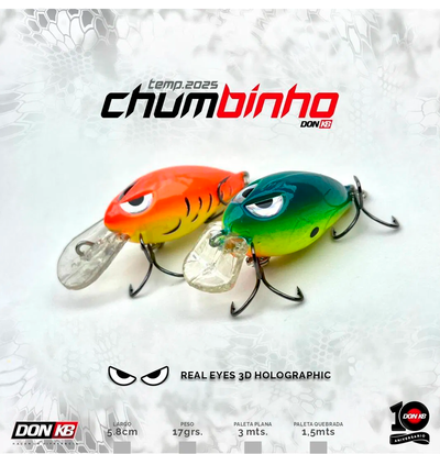 Señuelo Don KB Chumbinho Paleta 1, Prof 3mts