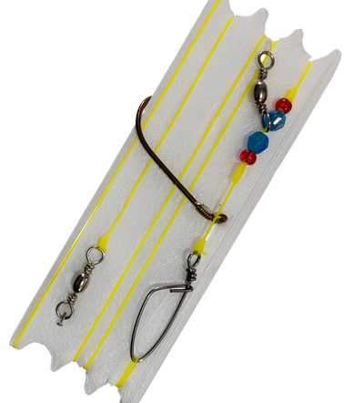 Dario - Linea fondo Corvina 1 anzuelo con conqueton Calidad con TABLA