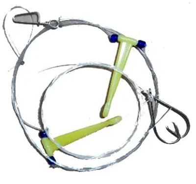 Dario - Linea fondo Pejerrey eco 2 anzuelos con mosqueton ECO