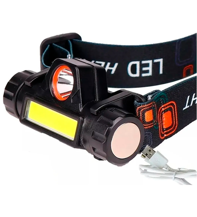 Otro - Linterna Minera 101 Recargable USB con iman vincha