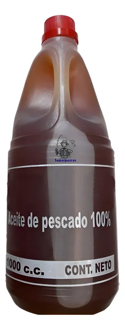 aceite pescado por botella de 0.500 ml.