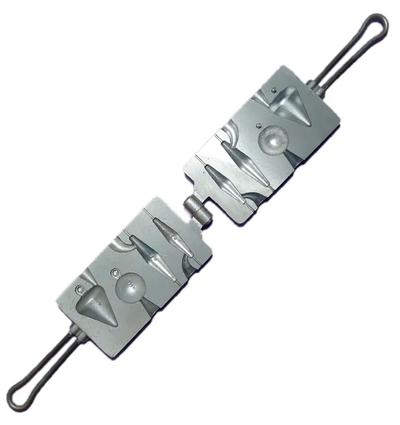 Molde Para Plomadas  Peter Nº8 Corrediza Cono Pasante Bolita