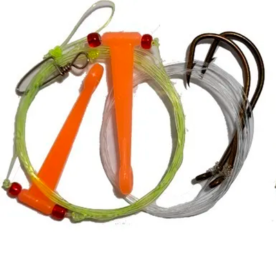 Dario - Linea fondo Corvina eco 2 anzuelos con mosqueton ECO