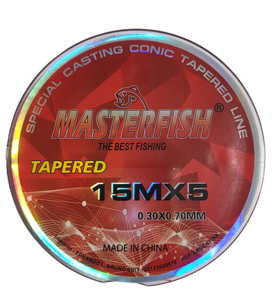 Masterfish - Chicote Salida 15mts x 5 salidas trefiladas de 030 a 070