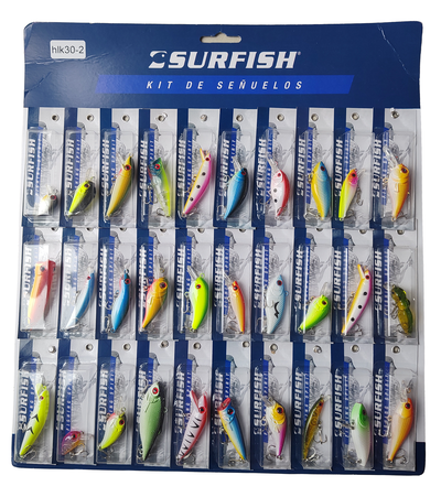 Surfish - Set señuelos x 30 Duros variados