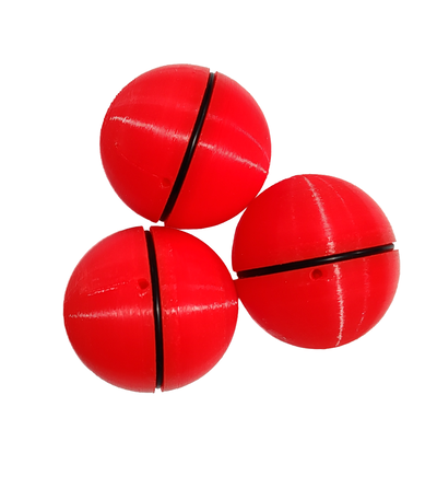 Juego de 3 boyas luminosas con luz Ping Pong 35mm con pilas