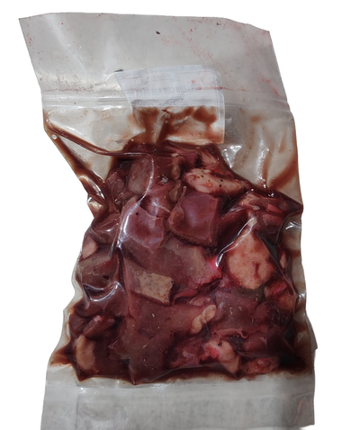 Carnadas - Corazon de vaca coloreado con AJO