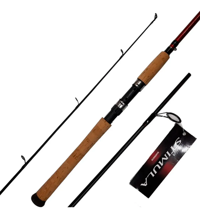 Shimano Stimula Caña de Spinning 6'6" (1.98m) 2 tramos Medium Heavy (MH) Señuelo 9-21gr 