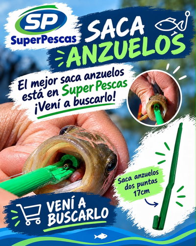 Saca anzuelos dos puntas 17cm Sacaanzuelo