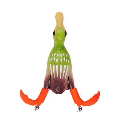WATERDOG - Señuelo anti enganche pato Patito 9 cm - 12 g Verde Claro - P9124