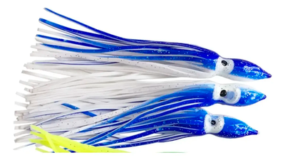 Xfish - Señuelos calamar Pulpito x 10 unidades, sin anzuelos AZUL