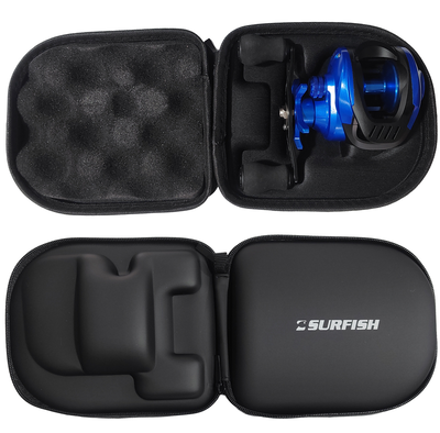 Surfish - Funda para reel Huevito Surfish Rigida acolchada con cierre DERECHO