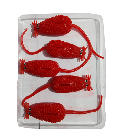 Xfish - Señuelo Soft Silicona P25 Raton rata x 5, largo 14cm, 18gr