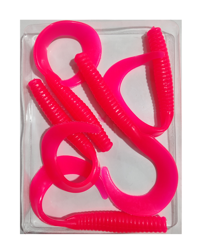 Xfish - Señuelo Soft Silicona P2411 Gusano con cola x 5, largo 16cm, 18gr