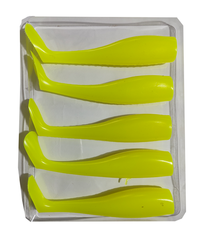 Xfish - Señuelo Soft Silicona P2423 Pescado Fluo x 5, largo 12,5cm, 24gr
