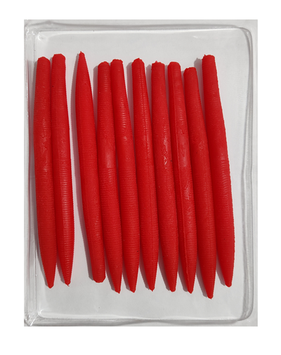 Xfish - Señuelo Soft Silicona P2410 Lombriz lombrices x 10, largo 13,5cm, 8gr