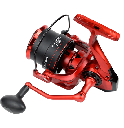 ALBATROS - Reel Inferno 7000, 9+1 rulemanes, manija y carretel aluminio, freno 22kg