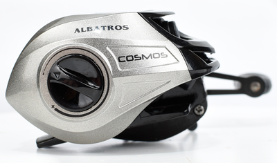 ALBATROS - Reel Rotativo Huevito Cosmos 100 Izquierdo, 4+1 Rul, 4,5Kg freno