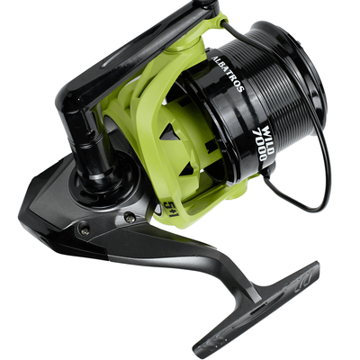 ALBATROS - Reel Wild 7000 casting, carretel aluminio, 5+1 rulemanes, Freno 18kg
