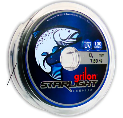 Tanza Grilon Starlight Negra caja 6 rollos 070mm Negra x rollo de 100mts