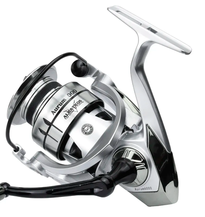 ALBATROS - REEL ALBATROS AURUM 3000, 6 RULEMANES, cuerpo, carrete y manija metalico