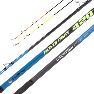 Surfish - Caña Surfish Blaze Coast 4,20mt 3 tramos puntas intercamb, lanza 190grs