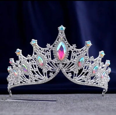 Corona Lulu Tornasol Plateado IMP