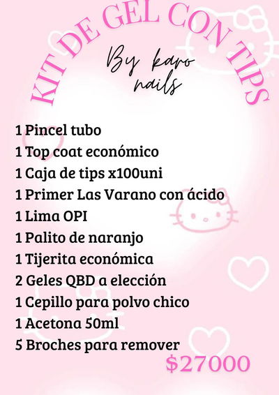 KIT GEL CON TIPS