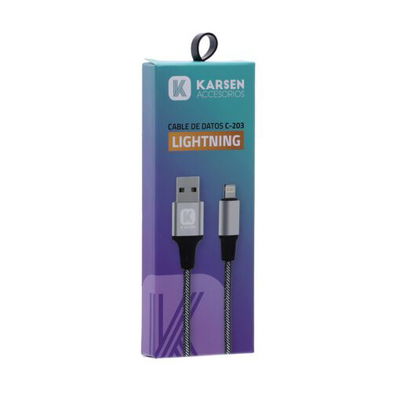 CABLE DE DATOS IPHONE (C-203) KARSEN