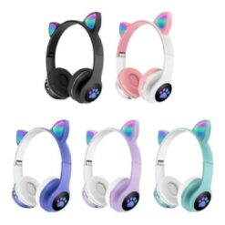 AURICULAR VINCHA BLUETOOTH CAT47M / P47M RGB CON OREJITAS